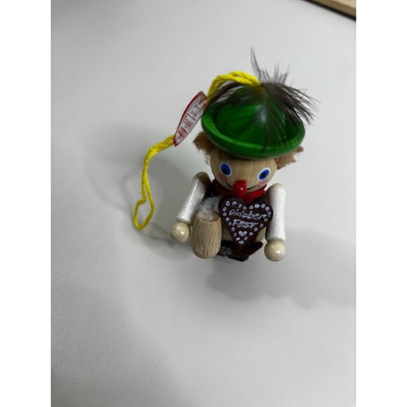 VTG 3" Steinbach Oktoberfest Wooden Christmas Ornament Handmade Germany Beer NWT - Picture 7 of 12